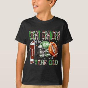 Great Grandpa Of The 1 Year Old Football 1st Birth T-Shirt