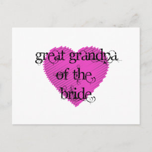 Great Grandpa of the Bride Postcard