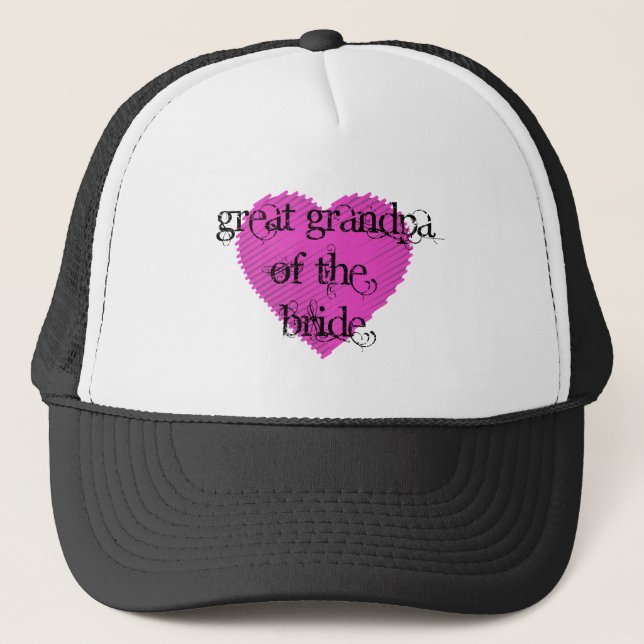 Great Grandpa of the Bride Trucker Hat (Front)