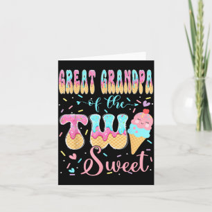 Great Grandpa of The Two Sweet Ice Birthday Girl Card