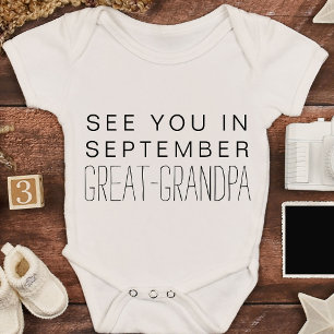 Great-Grandpa Personalised Pregnancy Announcement Baby Bodysuit