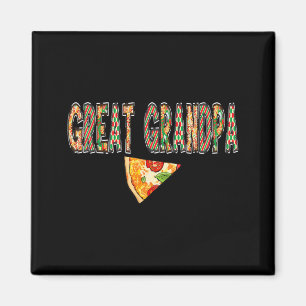 Great Grandpa Pizza Birthday Squad Crew Family Magnet