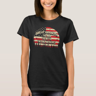 Great Grandpa The Man The Myth The Bad Influence M T-Shirt