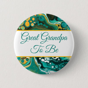 Great Grandpa To Be Boy's Baby Shower Button