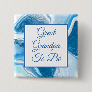 Great Grandpa To Be Boy's Baby Shower Button