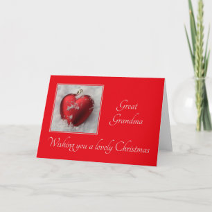 Great Grandparents Merry Christmas Holiday Card