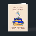 Great Grandson 2nd Birthday, 2 on Sweet Blue Cake Card<br><div class="desc">Birthday greetings are made more special by sending a sweet card to deliver the message. For your great grandson’s 2nd birthday make the occasion sweeter with this card with a cake covered with colorful candies on the front. So sweet for him who is turning two.</div>