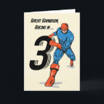 Great Grandson 3rd Birthday Superhero Card<br><div class="desc">When you great grandson is about to celebrate his third birthday,  you should be taking the time to ready this fun superhero card to greet him once his very special day finally comes.</div>