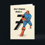 Great Grandson 7th Birthday Superhero Card<br><div class="desc">As he will soon be turning seven,  you can gift your great grandson this card. Every kid loves superheroes and that is why he will love this card. Get a copy now to give him on his day of celebration.</div>