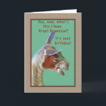 Great Grandson, Birthday, Laughing Llama Card<br><div class="desc">I’ve never been able to look at a llama without smiling and so,  hopefully,  this little llama will bring a smile along with the birthday greeting card.</div>