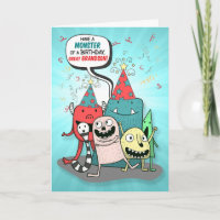 Great Grandson Birthday Monsters Cartoon Style