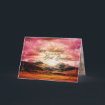 Great Grandson birthday, Sunset over the mountains Card<br><div class="desc">A beautiful sunset over the mountains. Customise this card in any way you choose.</div>