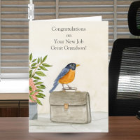 Great Grandson Congratulations New Job Robin
