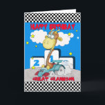 Great Grandson Giraffe Birthday Card - Racing Gira<br><div class="desc">Great Grandson Giraffe Birthday Card - Racing Giraffe</div>
