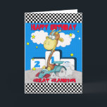 Great Grandson Giraffe Birthday Card - Racing Gira<br><div class="desc">Great Grandson Giraffe Birthday Card - Racing Giraffe</div>