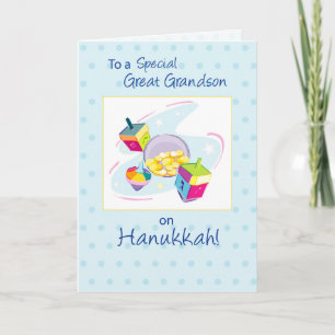 Great Grandson Hanukkah Holiday Card