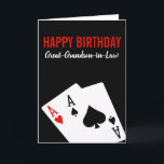 Great-Grandson-in-Law Poker Birthday Card<br><div class="desc">Great-Grandson-in-Law Poker</div>