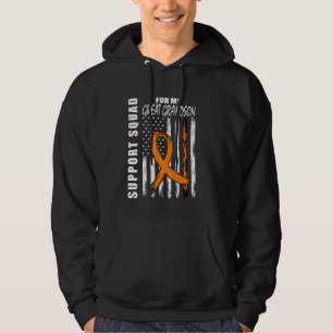 Great Grandson Multiple Sclerosis Flag Supporter P Hoodie