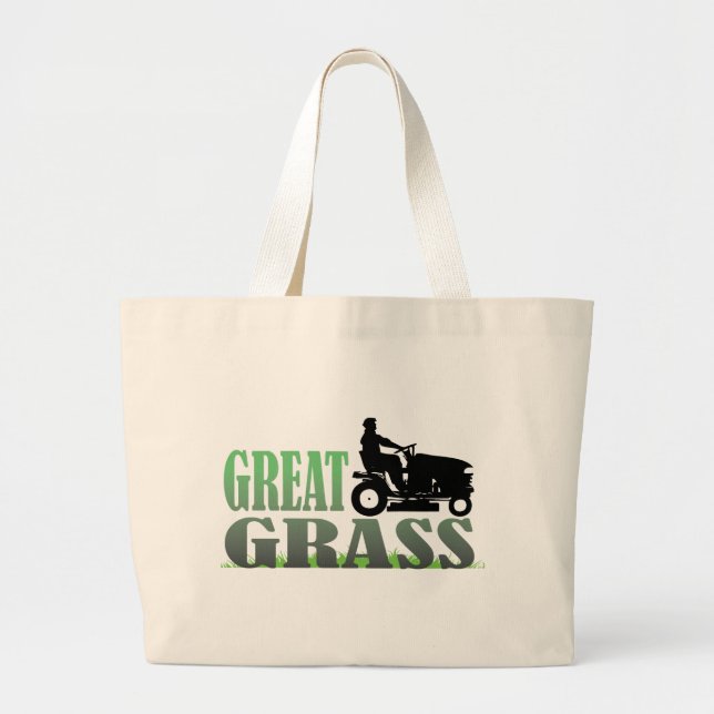 Great Grass Large Tote Bag (Front)