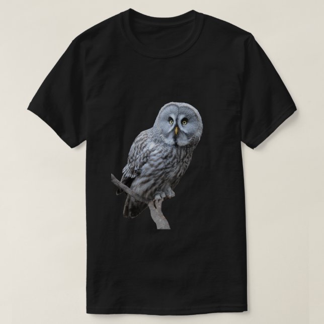 Great Gray Owl T-Shirt (Design Front)