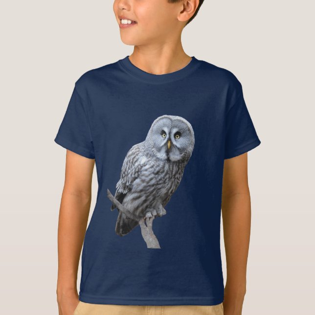 Great Gray Owl T-Shirt (Front)
