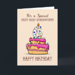 Great Great Granddaughter 6th Birthday, Sweet Cake Card<br><div class="desc">Special greetings are meant for special people and your great great granddaughter is one of those. Now that she nears the celebration of her 6th birthday you should be ready to send her the sweetest greeting every. This card brings exactly just that.</div>