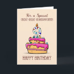 Great Great Granddaughter 9th Birthday, Sweet Cake Card<br><div class="desc">Thinking of the best way to send 9th birthday greetings to your precious great great granddaughter? Think no more because this card is all you need to send her a special and sweet birthday greeting. Send this on her special day.</div>