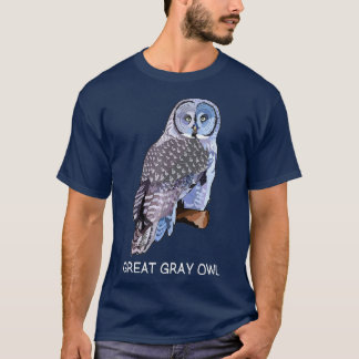 Great Grey Owl Bird Lover T-Shirt