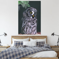 Great Grey Owl Halloween Wildlife Art