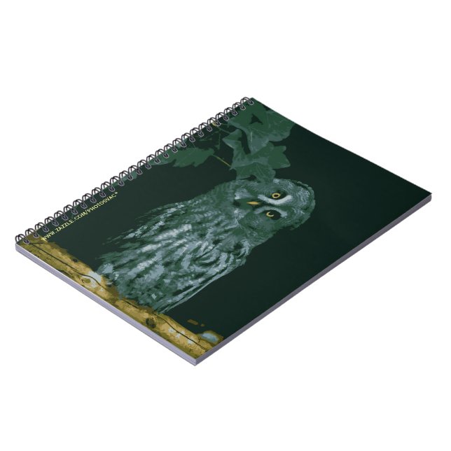 Great Grey Owl Notebook (Left Side)