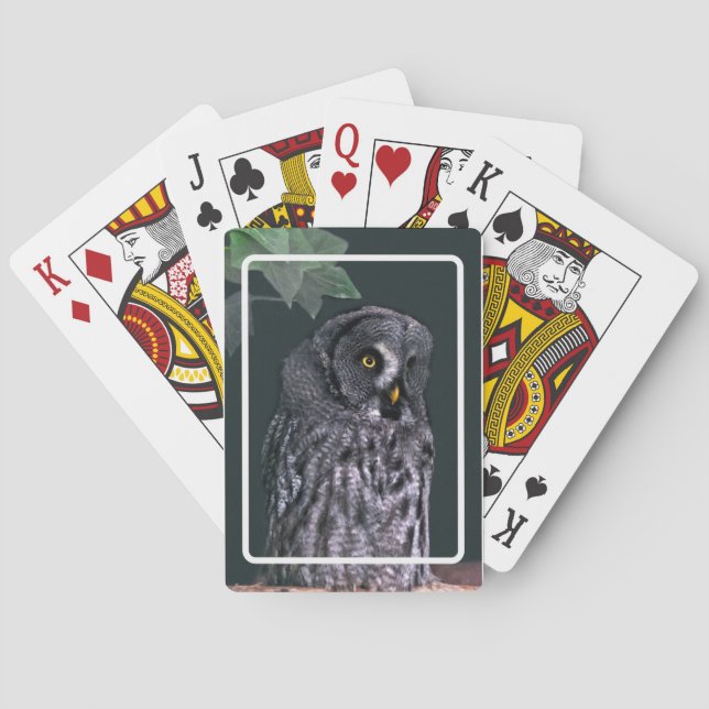 Great Grey Owl Playing Cards (Back)