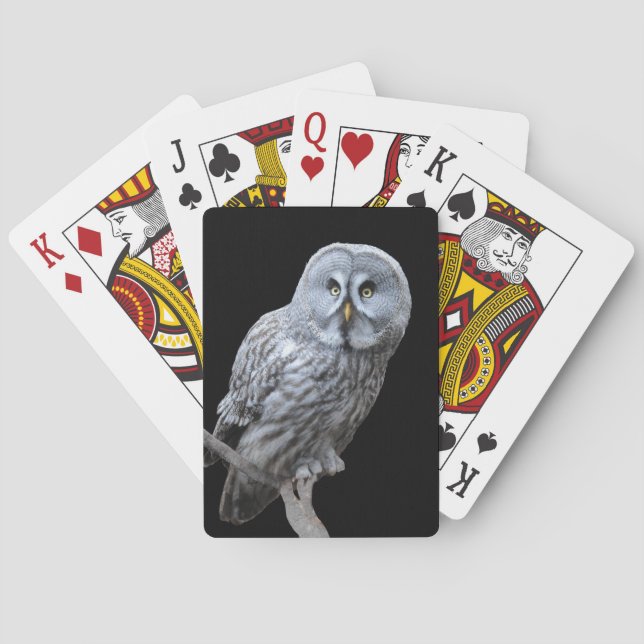Great Grey Owl Playing Cards (Back)