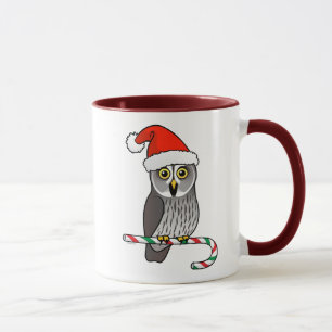 Great Grey Owl Santa Mug