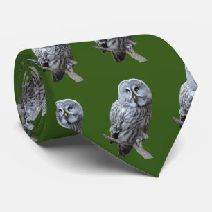 Great Grey Owl Tie