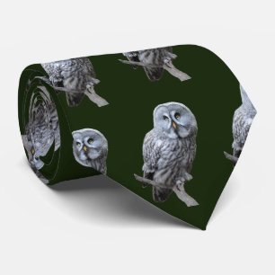 Great Grey Owl Tie