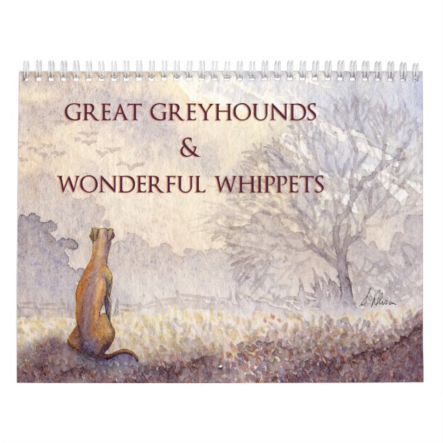 Great Greyhounds & Wonderful Whippets calendar (Cover)