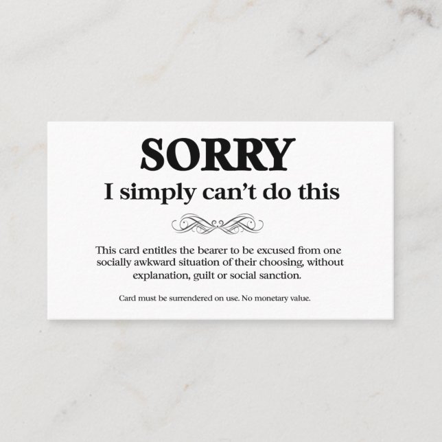 Great help for neurodivergent people business card (Front)