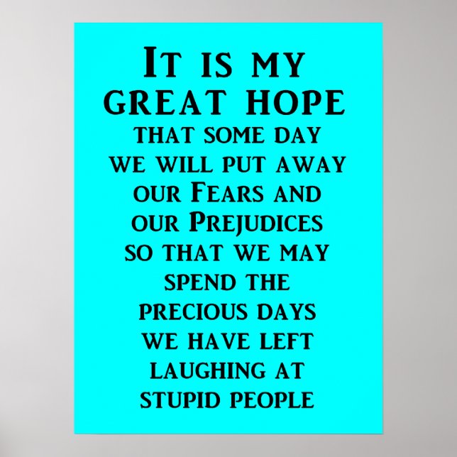 Great Hope 001wht Poster (Front)