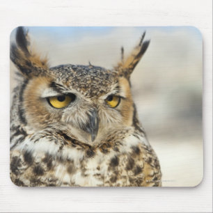 Great Horned Owl (Bubo virginianus) Mouse Pad