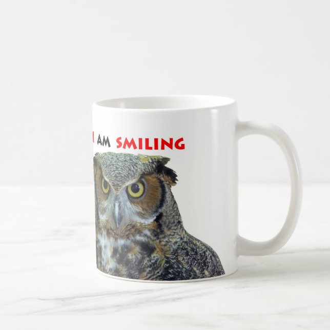 Great horned owl coffee mug (Right)