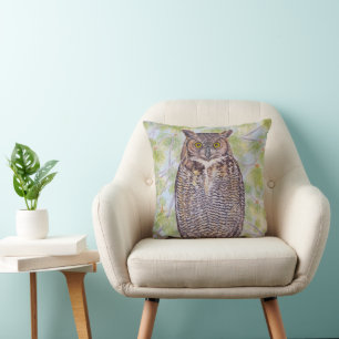Great Horned Owl Cushion