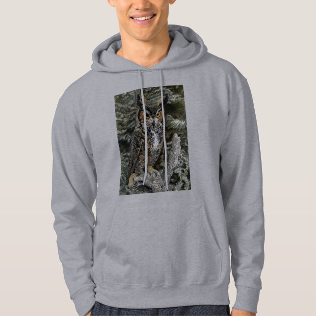 Great Horned Owl Hoodie (Front)