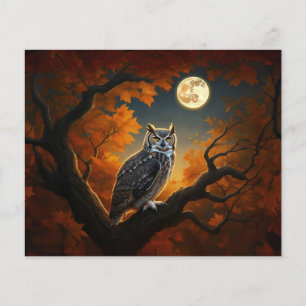 Great Horned Owl in Autumn
