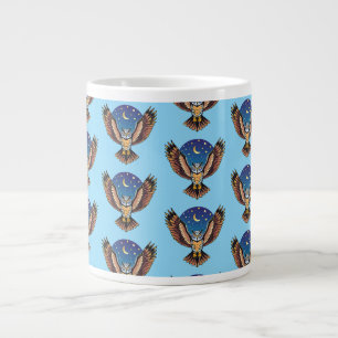 Great Horned owl Large Coffee Mug