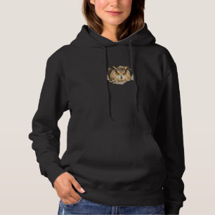 Great Horned Owl Lover Birders Bird Watchers Funny Hoodie