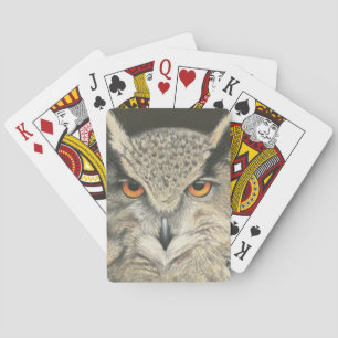 Great Horned Owl Playing Cards