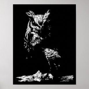 Great Horned Owl Poster