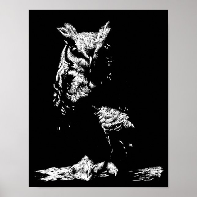 Great Horned Owl Poster (Front)