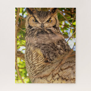 Great Horned Owl Puzzle Wildlife Nature Jigsaw