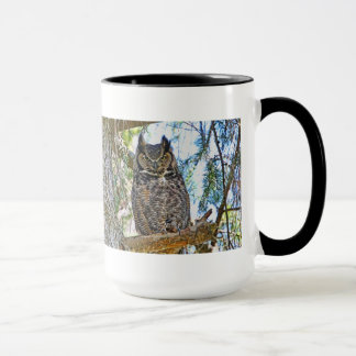 Great Horned Owl Staring Mug